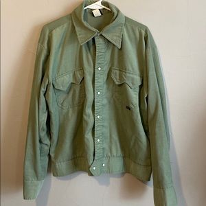 Vintage Green Corduroy button up